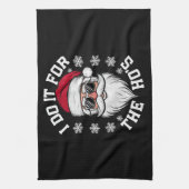 Linge De Cuisine Je Le Fais Pour Le Noël Drôle De Hos Père Noël (Vertical)