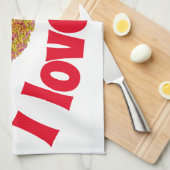 Linge De Cuisine Je les adore (Quart Plié)
