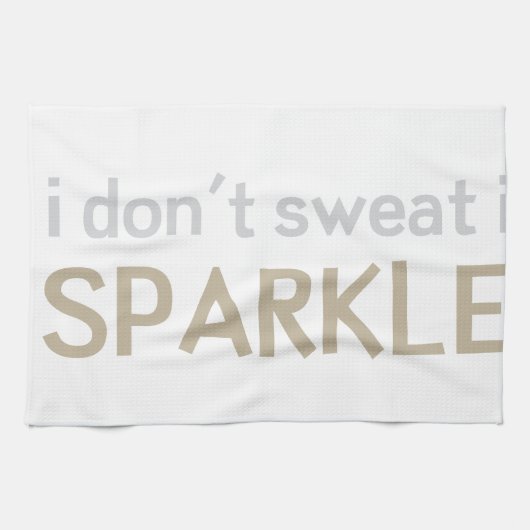 Linge De Cuisine Je ne me sue pas miroite (Horizontal)