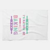 Linge De Cuisine Je préfère cuisiner Rose Violet (Horizontal)