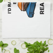 Linge De Cuisine Je préfère lire (Plié)