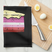 Linge De Cuisine Je préférerais manger du gâteau Gay pride Drapeau (Quart Plié)