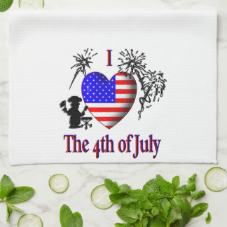Linge De Cuisine Je suis amoureux du 4 juillet