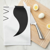 Linge De Cuisine Je suis avec Moustache (Quart Plié)