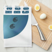 Linge De Cuisine Je Suis Beau Je Suis Bon Bowling Bleu (Quart Plié)