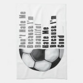 Linge De Cuisine Je Suis Beau Je Suis Bon Soccer Ball (Vertical)