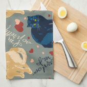 Linge De Cuisine Je suis chat tellement joli ! (Quart Plié)