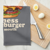 Linge De Cuisine Je suis dans l'aptitude Cheeseburger Dans Ma Bouch (Quart Plié)