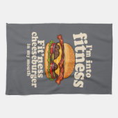 Linge De Cuisine Je suis dans l'aptitude Cheeseburger Dans Ma Bouch (Horizontal)