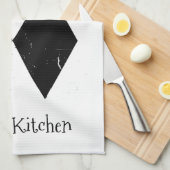 Linge De Cuisine Je suis difficile Ski Double Black Diamond Custom (Quart Plié)