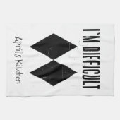 Linge De Cuisine Je suis difficile Ski Double Black Diamond Custom (Horizontal)