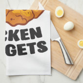 Linge De Cuisine Je suis juste là pour les nuggets de poulet (Quart Plié)