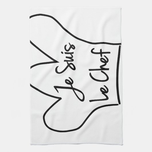 Linge De Cuisine Je Suis Le Chef (Vertical)