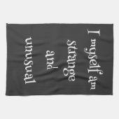 Linge De Cuisine Je suis moi-même étrange et inhabituel (Horizontal)