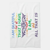 Linge De Cuisine Je suis reconnaissant (Vertical)