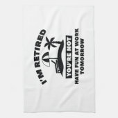 Linge De Cuisine Je suis retraité (Vertical)