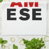 LINGE DE CUISINE JE SUIS SIAMESE (Plié)