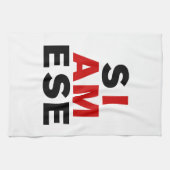 LINGE DE CUISINE JE SUIS SIAMESE (Horizontal)