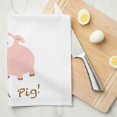 Linge De Cuisine Je suis un cochon (Quart Plié)