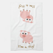 Linge De Cuisine Je suis un cochon (Vertical)