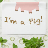 Linge De Cuisine Je suis un cochon (Plié)