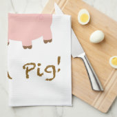 Linge De Cuisine Je suis un cochon (Quart Plié)