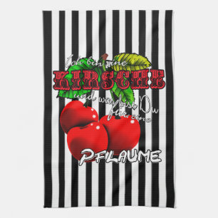 Linge De Cuisine Je suis une cerise, tu es une prune