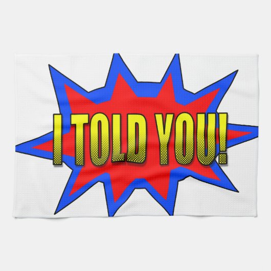 Linge De Cuisine Je T'Ai Dit (Horizontal)