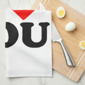 Linge De Cuisine Je T'Aime (Quart Plié)