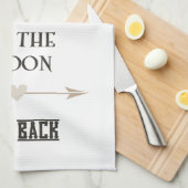 Linge De Cuisine Je t'aime à la lune et au dos (Quart Plié)