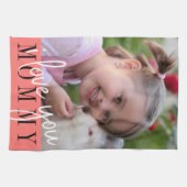 Linge De Cuisine Je t'aime maman Photo personnalisée  (Horizontal)