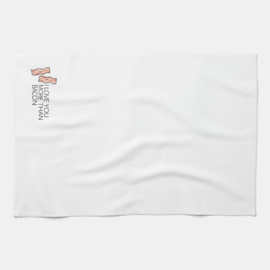 Linge De Cuisine Je t'aime plus que le lard (Horizontal)