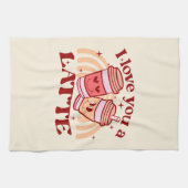 Linge De Cuisine Je T'Aime Un Latte (Horizontal)