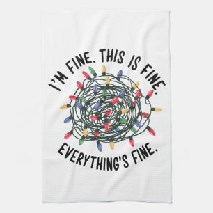 Linge De Cuisine Je vais bien C'est bien Tout va bien Drôle de Noël