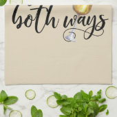 Linge De Cuisine Je Vais Les Deux Façons Drôle Vin Rouge Blanc Louv (Plié)