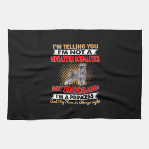 Linge De Cuisine Je Vous Dis Que Je Ne Suis Pas Un Schnauzer Miniat