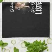 Linge De Cuisine Je Vous Entends Ne Pas Écouter Le Don De Bulldog A (Plié)