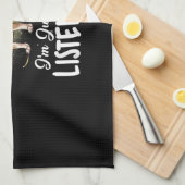Linge De Cuisine Je Vous Entends Ne Pas Écouter Le Don De Bulldog A (Quart Plié)