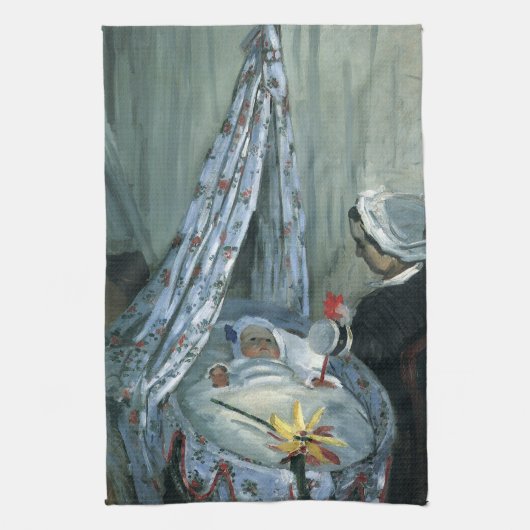 Linge De Cuisine Jean Monet dans son berceau par Claude Monet (Vertical)