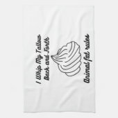 Linge De Cuisine J'écris mon jonc arrière et quatrième (Vertical)