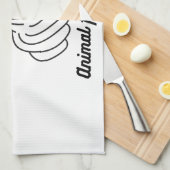 Linge De Cuisine J'écris mon jonc arrière et quatrième (Quart Plié)