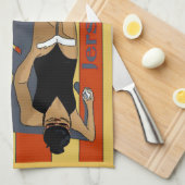 Linge De Cuisine Jersey Shore, Gal on Beach Towel (Quart Plié)