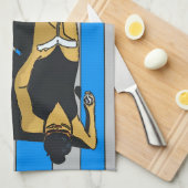 Linge De Cuisine Jersey Shore, Gal on Beach Towel (Quart Plié)