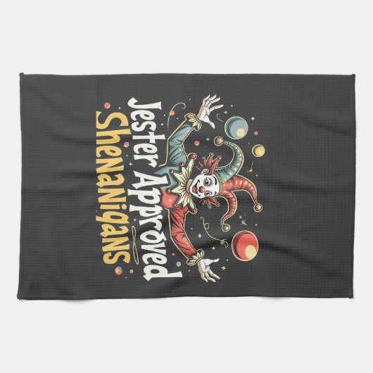 Linge De Cuisine Jester Approuvé Shenanigans Circus Clown (Horizontal)