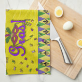 Linge De Cuisine Jester Mask Mardi Gras Arlequin (Quart Plié)