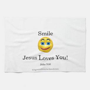 Linge De Cuisine Jésus aime Vous Customisez