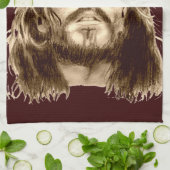 Linge De Cuisine Jésus-Christ avec une couronne d'épines (Plié)