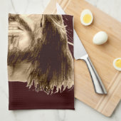 Linge De Cuisine Jésus-Christ avec une couronne d'épines (Quart Plié)