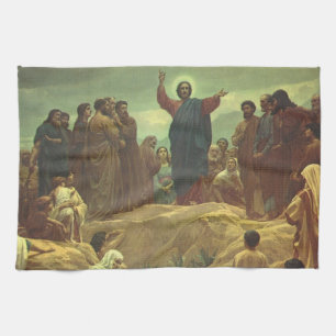 Linge De Cuisine Jésus-Christ Sermon sur la montagne, Religion Vint