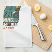 Linge De Cuisine Jésus Code QR flou ne scannera pas Menu Humour Tec (Quart Plié)